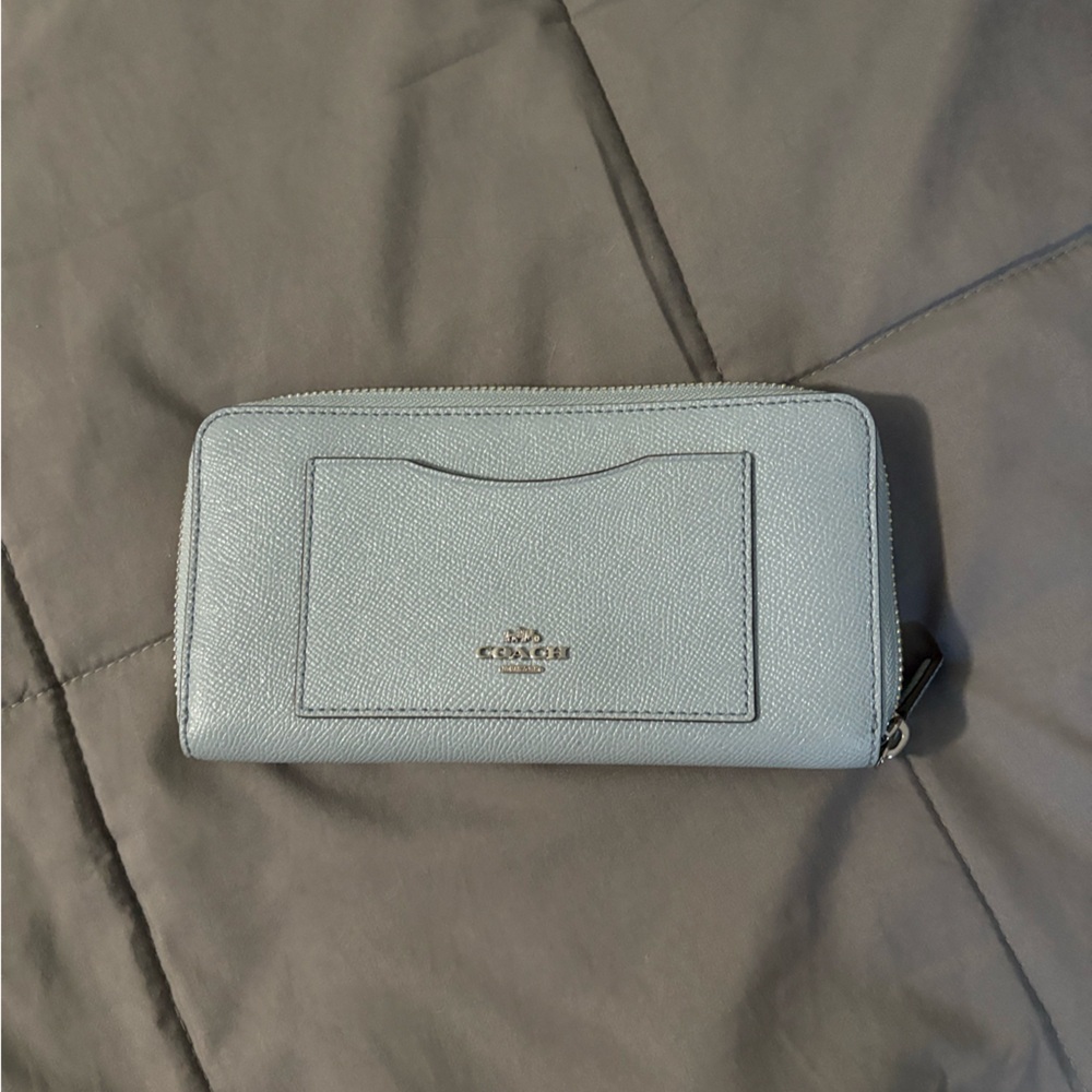Coach Light Gray/blue Wallet